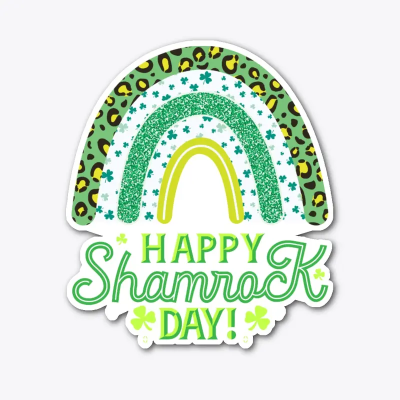 Happy Shamrock Day Rainbow T shirts