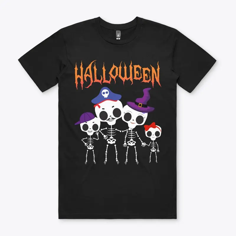 Halloween Skeleton Family