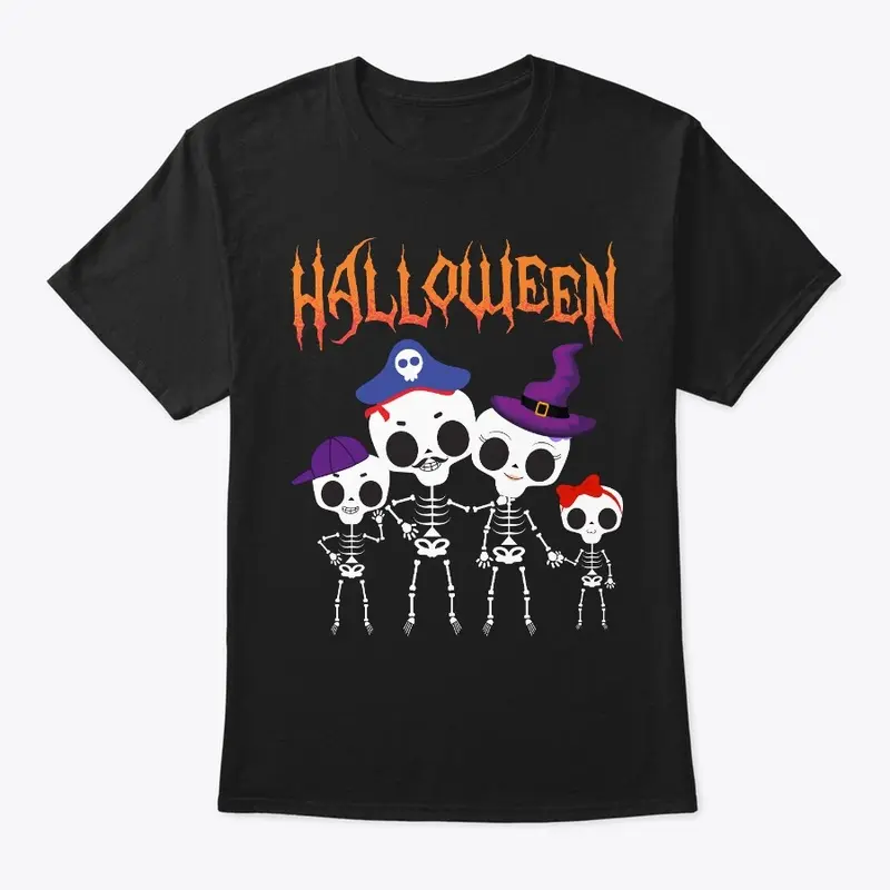 Halloween Skeleton Family