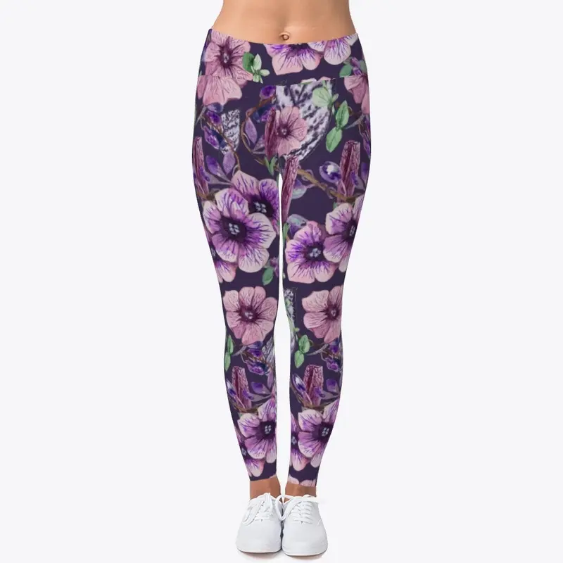 Purple Color Flowered all over Printed