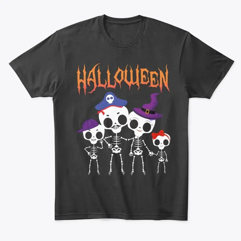 Halloween Skeleton Family