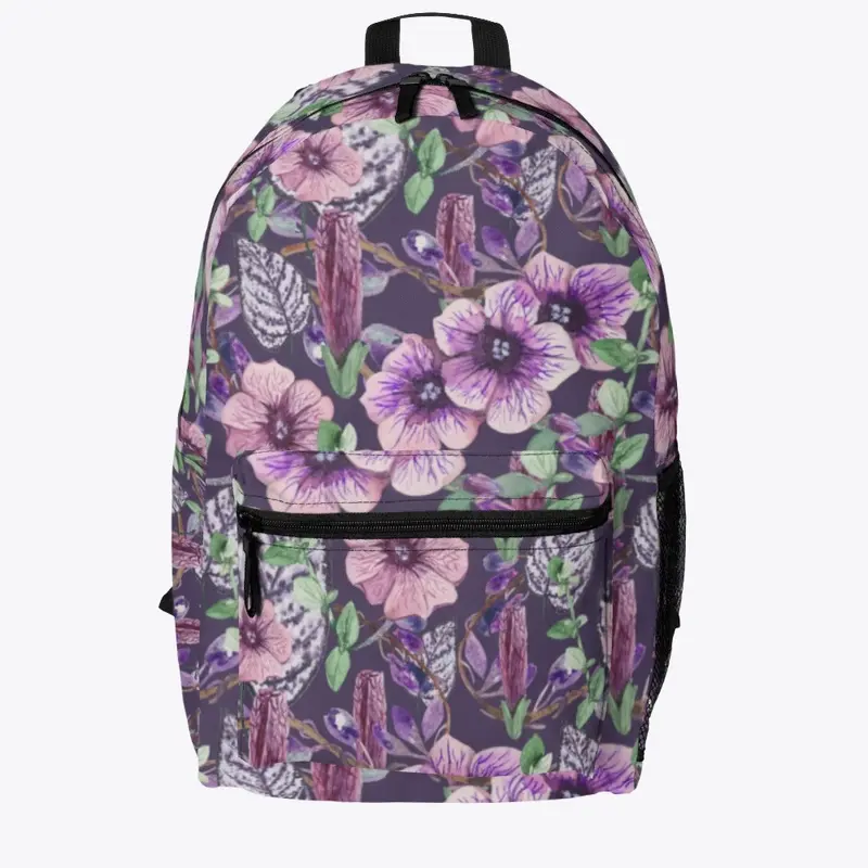 Purple Color Flowered all over Printed